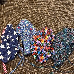 Colorful Patterned Scrub Caps